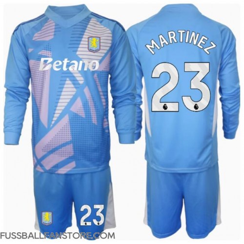 Aston Villa Emiliano Martinez #23 Torwart Replik 3rd trikot Kinder 2024-25 Langarm (+ Kurze Hosen)